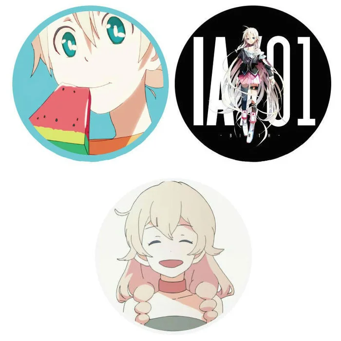 IA-chan Tin Badge Set 3 IA-chan Tin Badge Set