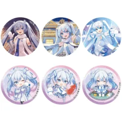 KADOKAWA Snow Miku X Hirohako Hakodate Ver. Hologram Trading Pin Badge (1-Pack)