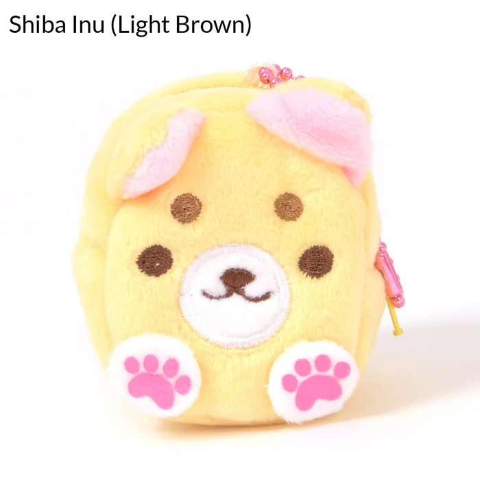 Square Japanese Dogs Plush Coin Pouches 7 Square Japanese Dogs Plush Coin Pouches - Image 5