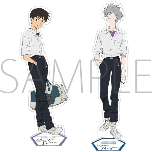 Rebuild Of Evangelion Shinji & Kaworu Uniform Acrylic Stand 3 Rebuild Of Evangelion Shinji & Kaworu Uniform Acrylic Stand
