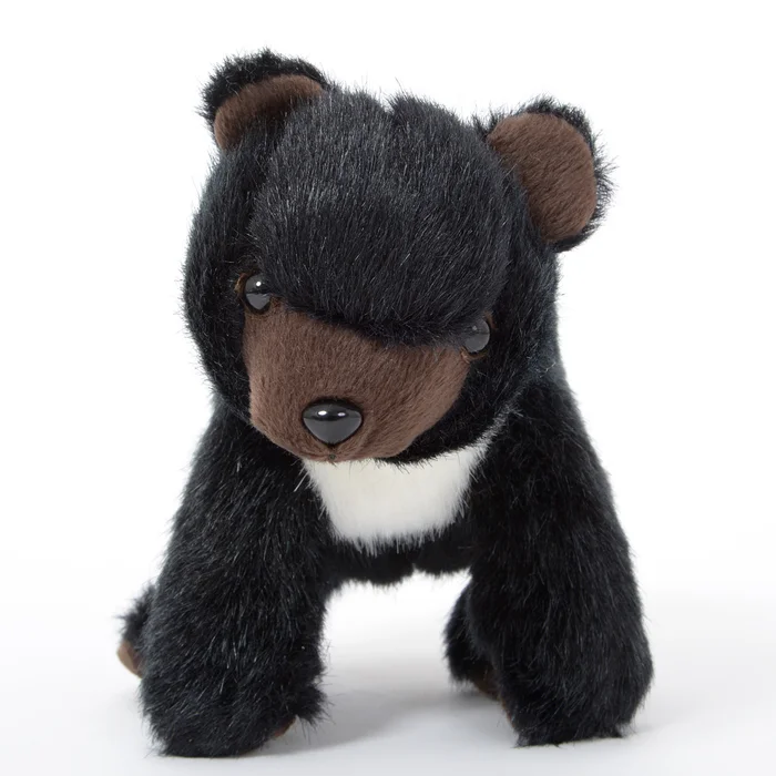 Japanese Animal Plush: Asian Black Bear 6 Japanese Animal Plush: Asian Black Bear - Image 4