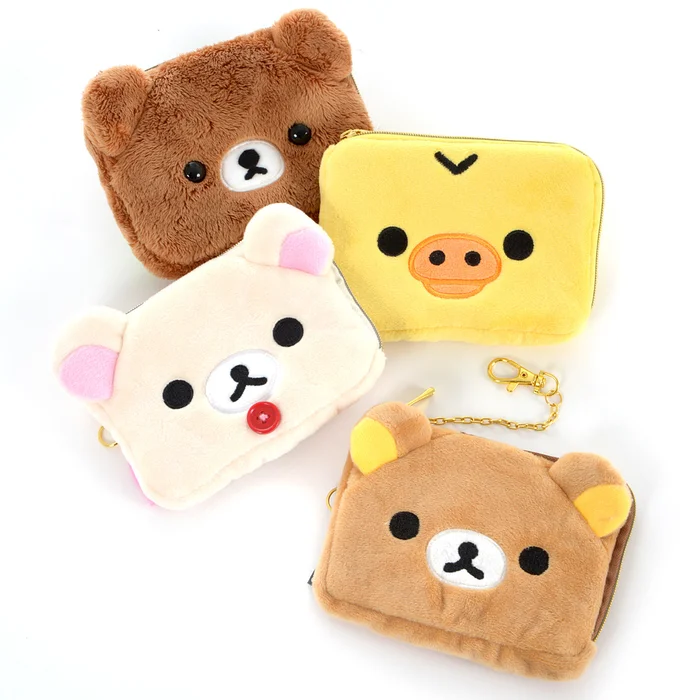 Rilakkuma Fuwaraku Plush Pass Case Collection 3 Rilakkuma Fuwaraku Plush Pass Case Collection